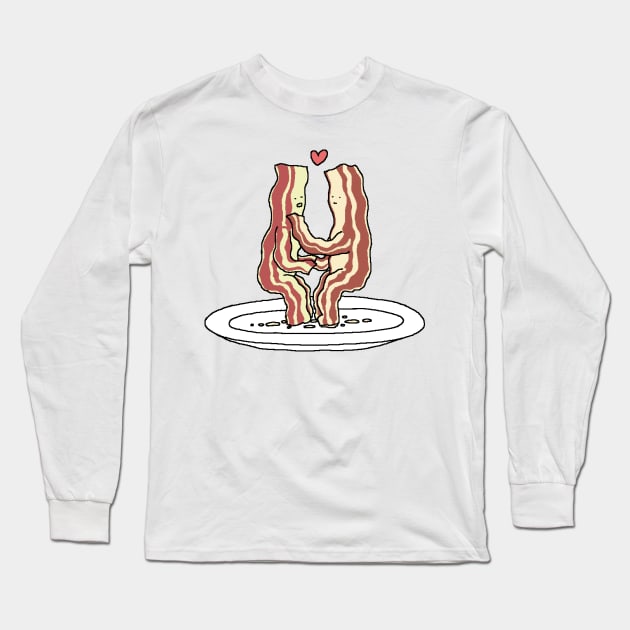 Bacon loving each other Long Sleeve T-Shirt by Master Tingus store